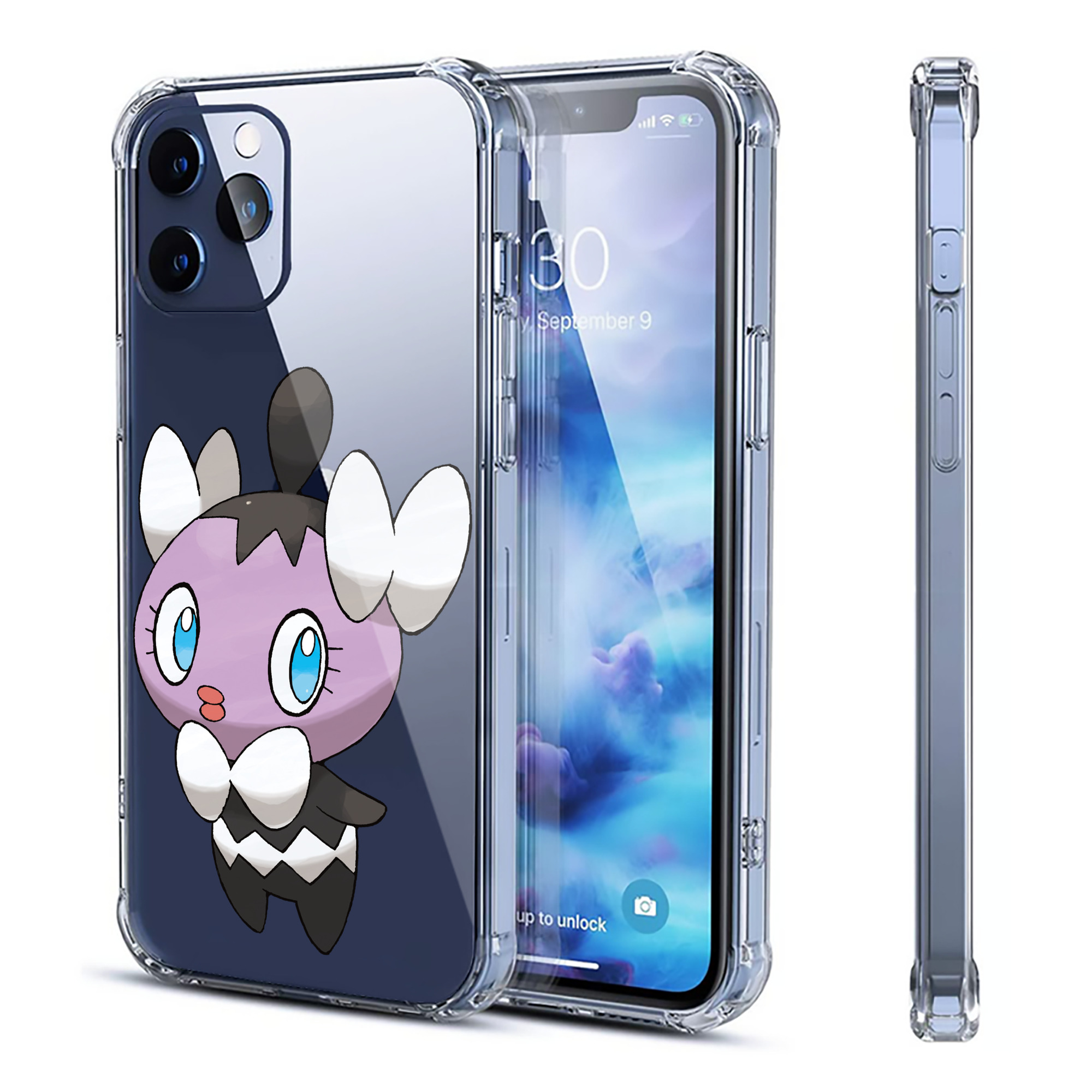 （画像用） ポケットモンスター Pokémon 【iPhone 12シリーズ対応】透明スマホケース（クリアソフトケース）